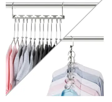 Branded 4PCS Wonder Hanger Metal Magic Clothing Closet Hook Space Saver  Clothes Hangers