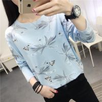 COD DSFDGDFFGHH New loose Korean version womens Long sleeve t-shirt large size student printed shirt tide