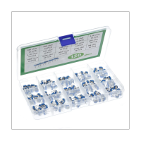 150PCS 6mm RM065 Blue and White Adjustable Resistor Box Set 15 Kinds of Specifications