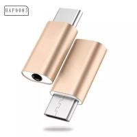 HAF0083 โลหะ USB Type-C หูฟัง วิทยากร ตัวเชื่อมต่อมือถือ ขั้วต่อหูฟัง Type C ตัวแปลงเสียง อะแดปเตอร์หูฟัง แจ็ค 3.5 มม.