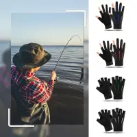 CBT Half Finger Fish Equipment Anti-slip 2 Cut Finger Cycling Gloves Fishing Ice Silk