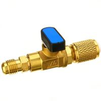 ✽◊☾ Refrigerant Plus Fluorine Ball Valve Adding Ball Valve Dosing Valve Ball Valve Valve R22 Control Control L5D4