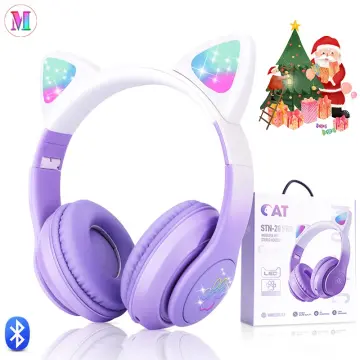 Fitget Earphones Children's Toy Earphones, Ireless Bluetooth Earphones Toys  Rainbow Color Children's Adult Earphones 