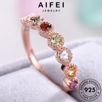 Aifei JEWELRY แหวนเงิน 925 สีทอง สร้างสรรค์ สําหรับผู้หญิง R476