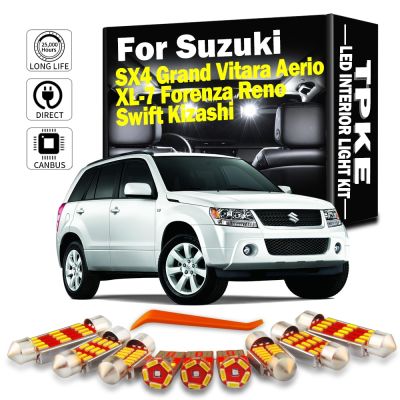 【CW】TPKE Canbus LED Interior Map Trunk Light Kit For Suzuki SX4 Grand Vitara Aerio XL-7 Forenza Reno Swift Kizashi Car Accessories