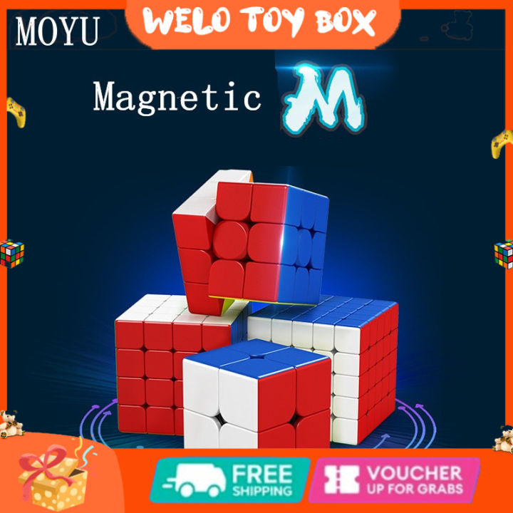 moyu-magnetic-magic-cube-2x2-3x3-4x4เด็กของเล่นพัฒนาสมองของเล่นเพื่อการศึกษาสำหรับเด็ก-beginner