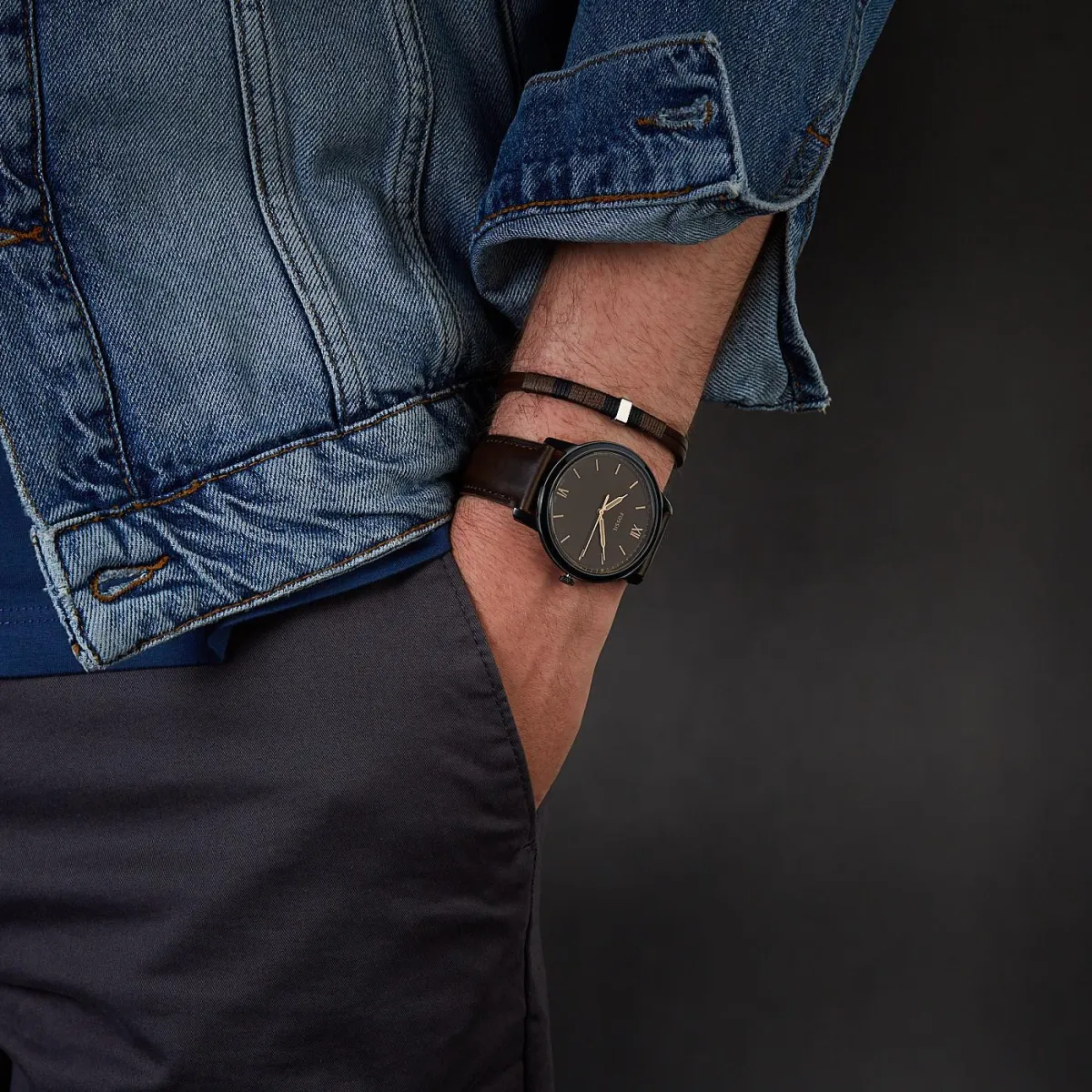 OFFICIAL WARRANTY) Fossil Men's FS5557SET Minimalist Three-Hand Brown  Leather Watch and Bracelet Box Set (2 Years Fossil Warranty) | Lazada
