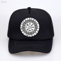 2023 New Vegvisir Futhark Runes Navigator VIKINGS2023-Baseball Cap Men Funny print Dad hat summer Unisex mesh Breathable snapback hats Versatile hat