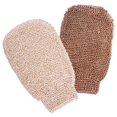 hotx 【cw】 2 Pcs Peeling Exfoliating Gloves Shower Fingers Foam Massage