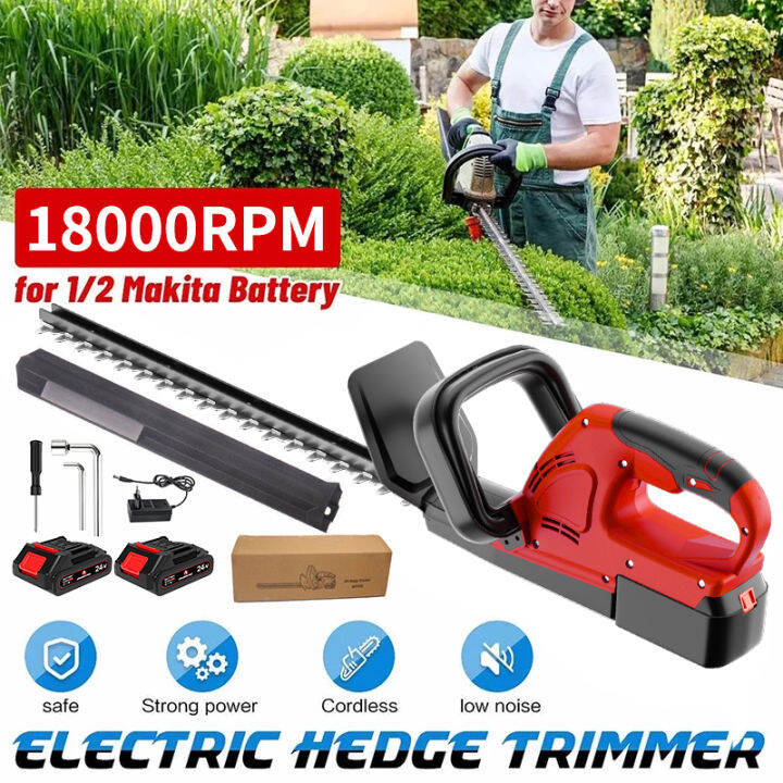 Image of Cordless electric hedge trimmer