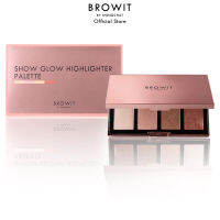 Browit โชว์โกลว์ไฮไลท์เตอร์พาเลท 4g x 4สี บราวอิท #พาเหรด #น้องฉัตร