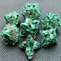 【LZ】 Conjunto de dados poliédricos para Role Playing Game Metal oco estilo pétala Dragon D   D Dice DND Dice Pathfinder novo 7 pcs 2023