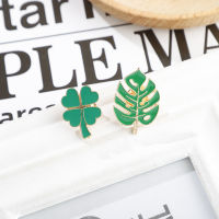 Green Badge Plant Brooch Lucky Brooch School Uniform Brooch Cute Brooch Versatile Brooch Personality Badge