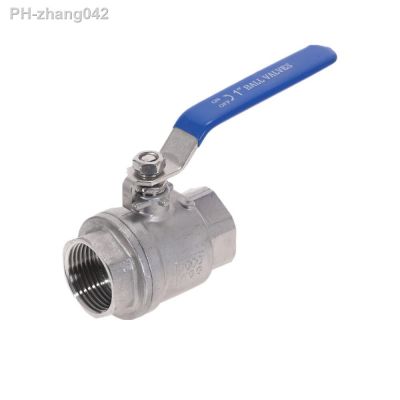 1pcs Female Stainless Steel SS304 2P Full Port Ball Valve with Vinyl Handle Thread Valves Max 1000psi ON-OFF Plumbing Supply