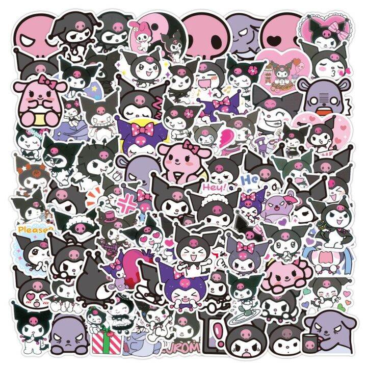 10/30/50/100pcs Cute Anime Kuromi Stickers Waterproof Graffiti Car ...