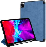 Case สำหรับ New iPad Pro 12.9 2020 [รองรับ Apple pencil Pair &amp; Wireless CHARGING], Full Trifold Stand พร้อม TPU Soft EDGE [Auto SLEEP/Wake]