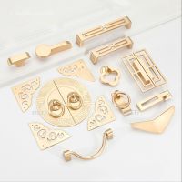 【LZ】♗✢  Handles Drawer Cabinet Furniture Kitchen Handles for Cabinet Knob Door Drawer Furniture Kitchen Golden Single Hole Rings Knob