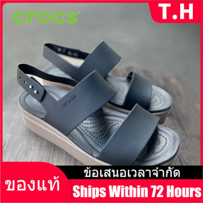（Counter Genuine） CROCS Brooklyn Low Mens and Womens Sports Sandals รองเท้าส้นสูงผู้หญิง - The Same Style In The Mall