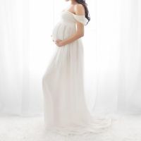 Sexy Maternity Dresses For Photo Shoot Chiffon Pegnant Dresses Photo Session Props Gown Dresses For Pregnant Women Clothes