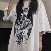 Oversized loose shirt beautiful anime couple Teemens short-sleeved graphic T-shirtcolor clothing short tshirt for men