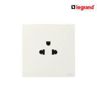 Legrand เต้ารับเดี่ยว 3 ขา มีกราวด์ สีขาว 1G EURO-US 16A 2P+Earth Socket | Mallia Senses | Matt White | 281103MW สั่งซื้อได้ที่ร้าน Ucanbuys