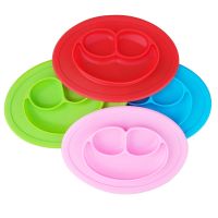 [COD] Best selling all-in-one face placemat plate divider baby food supplement tableware grade silicone childrens
