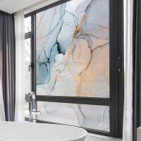 Modern toilet bathroom static frosted opaque glass window stickers waterproof and anti-ultraviolet window stickers