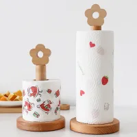 Japan style Kitchen Wooden Roll Paper Towel Holder Bathroom Tissue Stand Toilet Paper Stand Napkins Rack Home Table Accessories Toilet Roll Holders