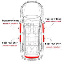 4Pcs คาร์บอนไฟเบอร์รถยนต์แถบสติกเกอร์รถยนต์ Auto ประตู Sill สำหรับ Audi Allroad TT A3 A4 A5 A6 A7 A8 Q3 Q5 Q7รถอุปกรณ์เสริม