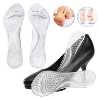 Orthopedic Insoles for Women Shoes Flat Feet Arch Support Silicone Gel Insoles for High Heels Inserts Foot Massager Shoe Pads Cleaning Tools