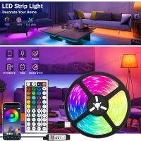 ✕✈ LED Strip for Room Decoration TV Backlight Bluetooth Remote LED 1m 2m 3m 4m 5m RGB Tape LED Strip Light 5050 Color for Christmas