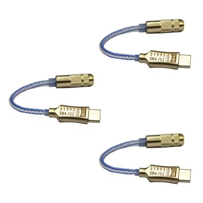 3X Type-C To 3.5Mm Hifi Digital Headphone Amplifier CX31993 Chip Decoding DAC Audio Decoding Cable For Android Win10