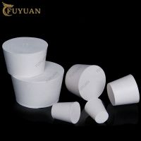 1pcs White Rubber Stopper Bungs Laboratory Flask Tapered Tube Conical Sealing End Plug Water Pipe Exhaust Valve Stuffy Sub