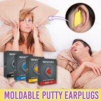 【Quiet】 Moldable Shaped PU Anti Noise Ear Plugs ลดเสียงรบกวนสุขภาพ Sleeping Protection ที่อุดหู Soft Anti Snoring Care K9J7