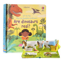 หนังสือป๊อปอัพ สามมิติ  Usborne Lift The Flap Book Very First Questions and Answers Are Dinosaurs Real Hardcover English Story Book Board Book Educational Book for Kids Toddler หนังสือเด็ก หนังสือภาษาอังกฤษ หนังสือสำหรับเด็ก หนังสืออ่านก่อนนอน หนังสือ