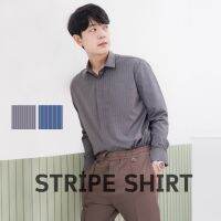 [2สี] Stripe pattern Shirt DANDY COSMO