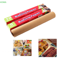 ?【Lowest price】HOMA wujiaxin 5M Unbleached กระดาษรองอบ Precut วัสดุทำขนมสำหรับเบเกอรี่ BBQ Party