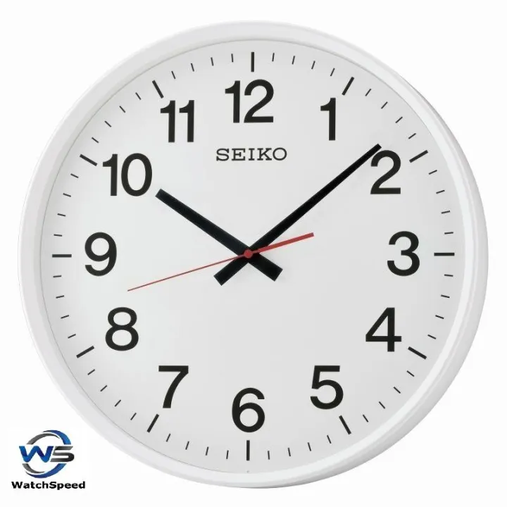 Seiko QXA700WN Quiet Sweep Second Hand Analog White Dial Wall Clock QXA700W  | Lazada Singapore