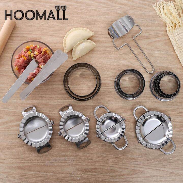 Eco-Friendly Pastry Tools Stainless Steel Dumpling Maker Wraper Dough Cutter