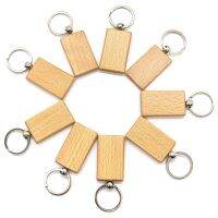 30Pcs Blank Wooden Key Chain Wood Keychain Key Ring Key Tags Personalized EDC or Best Gift Craft