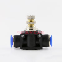 【YY】Pneumatic Airflow Regulator 4mm 6mm 8mm 10mm 12mm OD Hose Tube Gas Flow Adjust Valve Connector Fitting Air Speed Controller