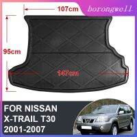 ถาดท้ายรถสำหรับ NISSAN X-TRAIL T30อุปกรณ์เสริมที่รองเท้าพรมเช็ดเท้า XTRAIL 2001 ~ 2007