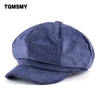 [HOT D] TQMSMY Unisex หมวกแปดเหลี่ยมผู้ชายฤดูใบไม้ร่วงผ้ากำมะหยี่ Gorras Planas ชายหมวก Newsboy ผู้หญิงสีทึบหมวกสำหรับชาย Berets