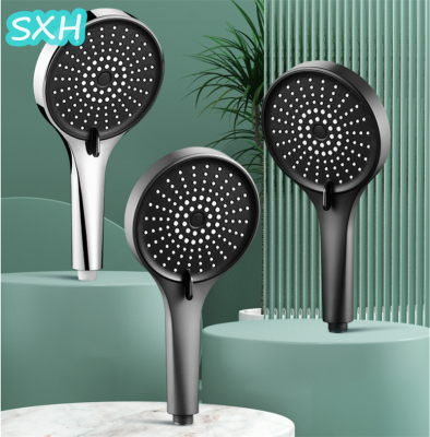 SXH หัวฉีดฝักบัวแรงดันสูงชุดฝักบัวหัวฝักบัวอาบน้ำก๊อกอาบน้ำแบบแห้งน้ำฝนสำหรับใช้ในครัวเรือน