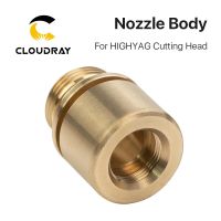 Cloudray Laser Nozzle Body for HIGHYAG Fiber Laser Cutting Head D19mm H23.5mm Laser Cutting Machine Spare Parts