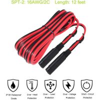 6.5 Feet 14AWG SAE to SAE Extension Cable Quick Disconnect Wire Harness DC Connector Cord Plug for Trailer RV Boat Camp Solar P