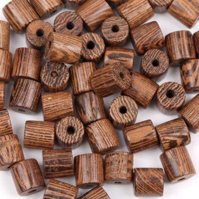 DIY 6x6.5mm Natural Wood Barrel Beads Spacer Wooden Pearl Lead-Free Balls Charms For Jewelry Making Handmade Accessories50-300pc DIY accessories and o