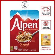 Ngũ cốc ăn sáng dinh dưỡng trái cây sấy khô Alpen nho, hạt phỉ
