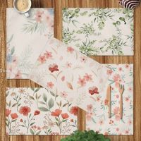 【hot】♣  Floral Pattern Placemat Cotton Boho Dining Table Mats Coaster Bowl Cup 40X30cm