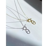 [all silver 925] hoo.stores Pignose Toggle Clasp Chain Necklace (Rhodium/18k gold plated) สร้อยคอโซ่ สร้อยคอเงินแท้ s925